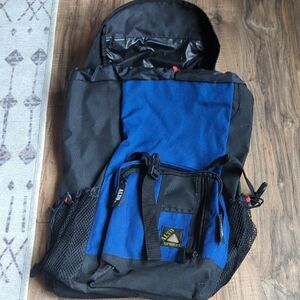 Blue and Black Everyday Hiking Backpack
